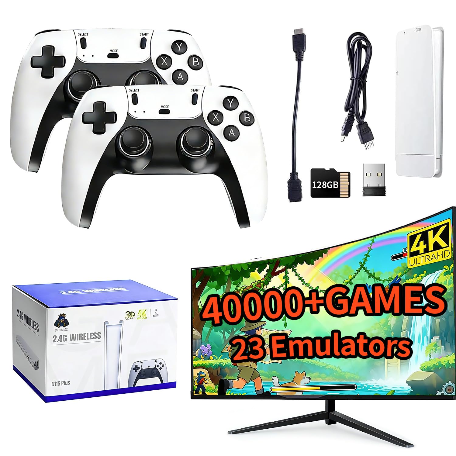Gaming Console Windows - 2026 Retro Gaming Console, 4K HD