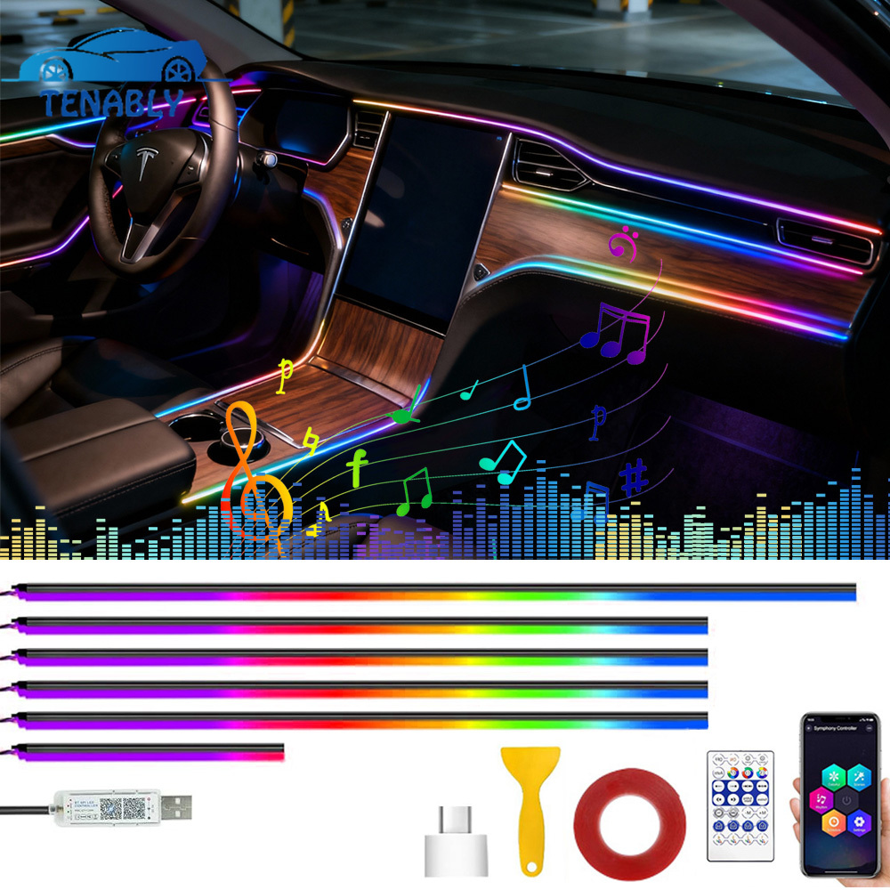 Led Gaming Light Strip - Car Atmosphere Lighting Strip Colorful RGB