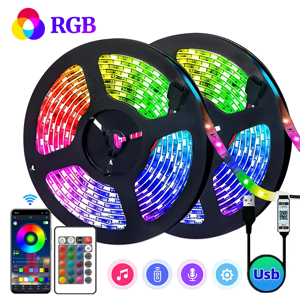 Led Gaming Light Strip - RGB 5050 Bluetooth LED Strip Light
