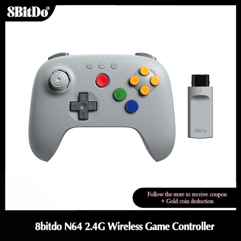 8BitDo N64 2.4G Wireless Gamin - Gaming Console Windows บทวิจารณ์และราคา