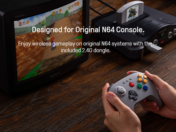 8BitDo N64 2.4G Wireless Gamin - Gaming Console Windows บทวิจารณ์และราคา