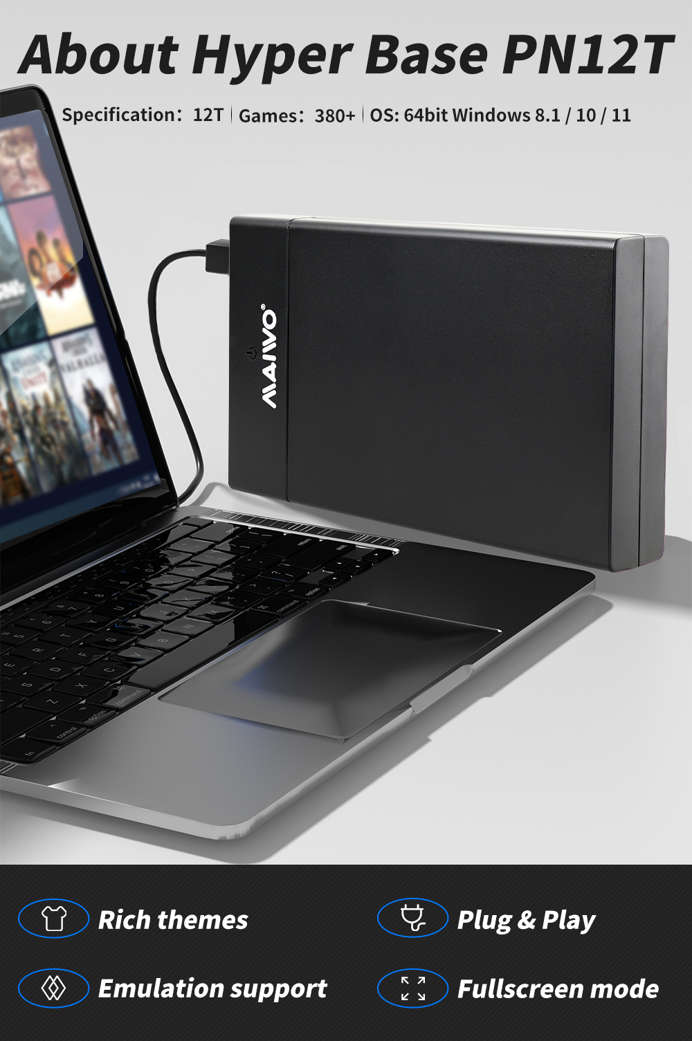 Playnite System Portable 12TB  - Gaming Console Windows บทวิจารณ์และราคา