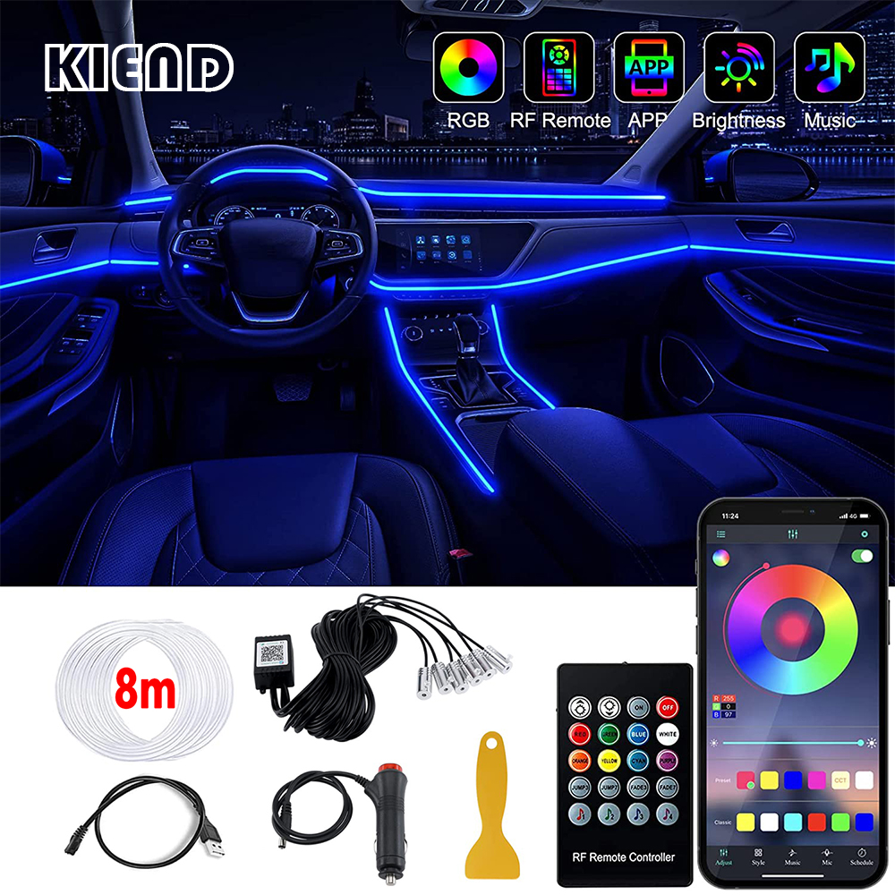 LED Car Interior Ambient Strip - Led Gaming Light Strip บทวิจารณ์และราคา