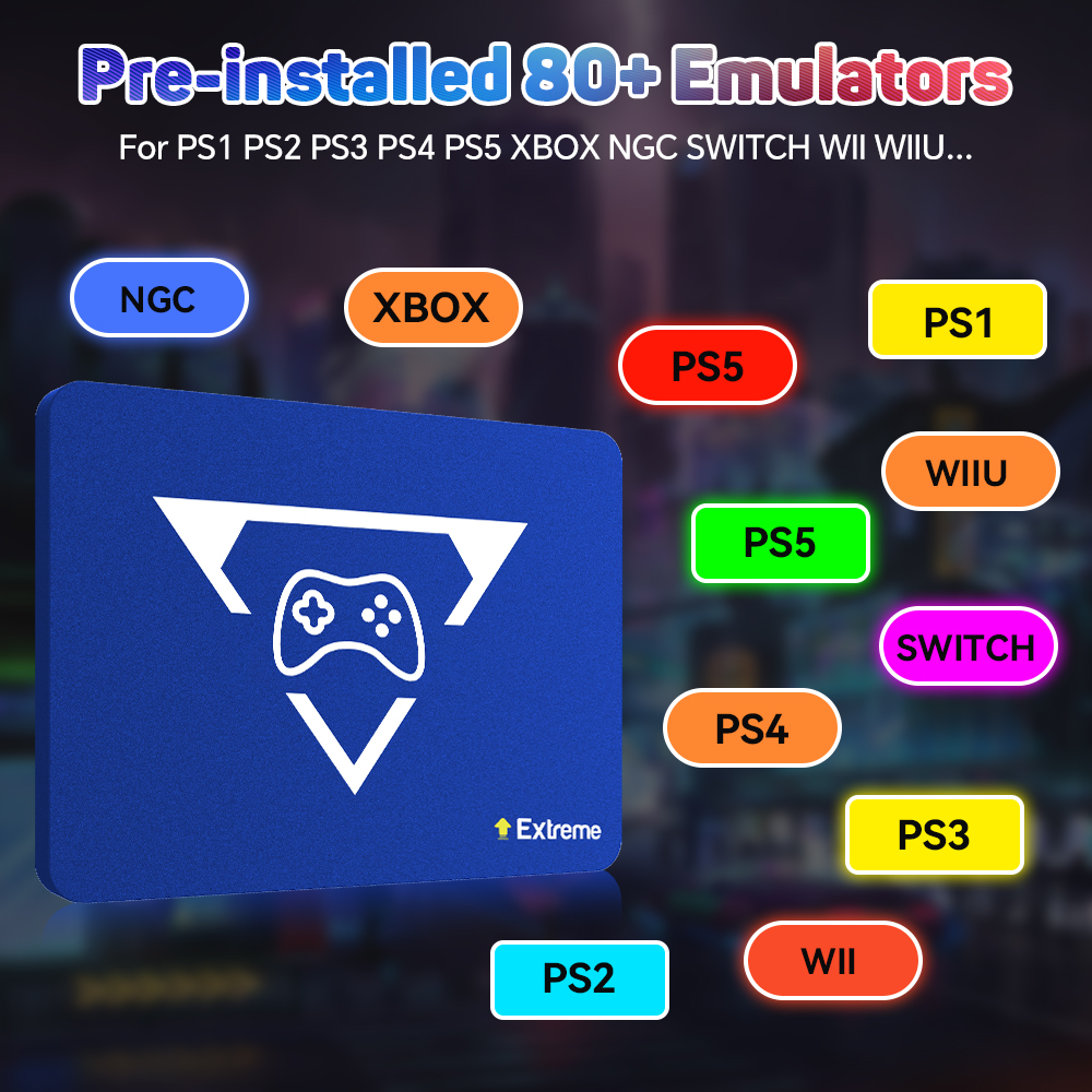 2TB Gaming Emulation Hard Driv - Gaming Console Windows บทวิจารณ์และราคา