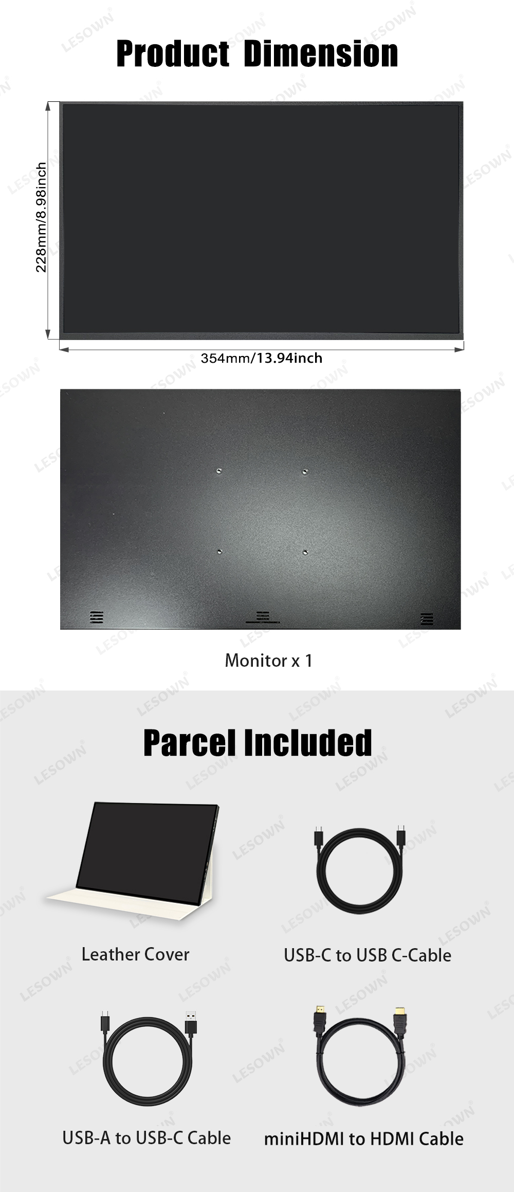 LESOWN High-Refresh 120Hz 16in - Gaming Console And Monitor บทวิจารณ์และราคา