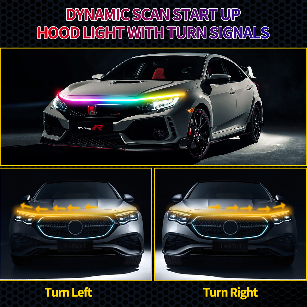 RGB Dynamic Scan Start Up DRL  - Led Gaming Light Strip บทวิจารณ์และราคา
