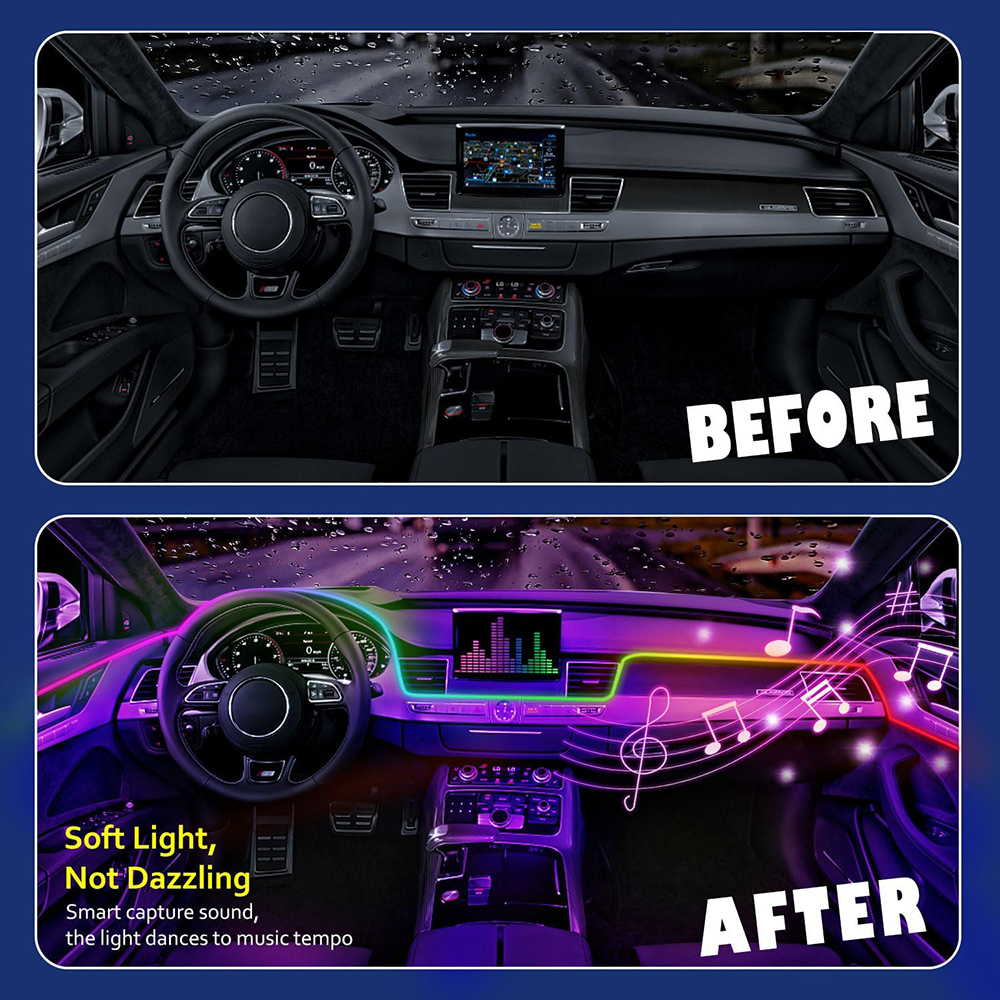 Car Atmosphere Lighting Strip  - Led Gaming Light Strip บทวิจารณ์และราคา