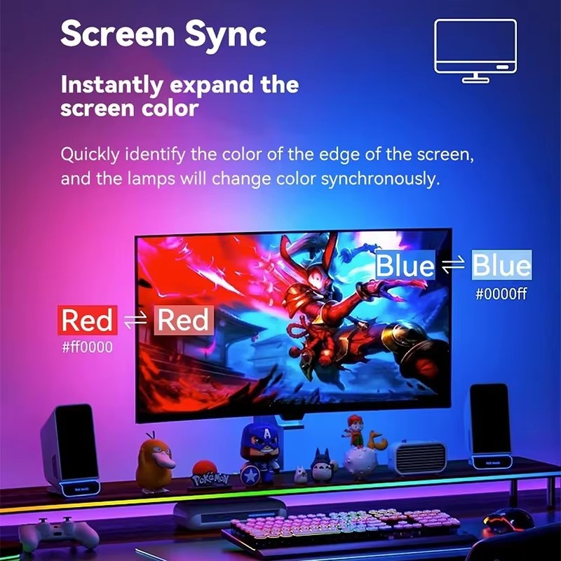RGB Gaming Lights Strip Monito - Led Gaming Light Strip บทวิจารณ์และราคา