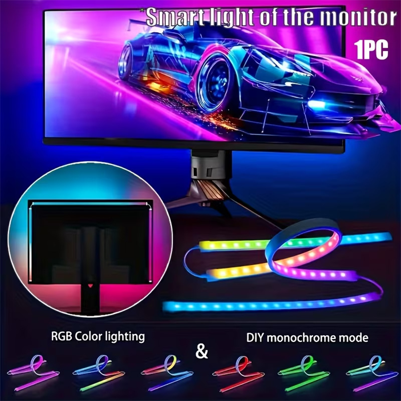 RGB Gaming Lights Strip Monito - Led Gaming Light Strip บทวิจารณ์และราคา