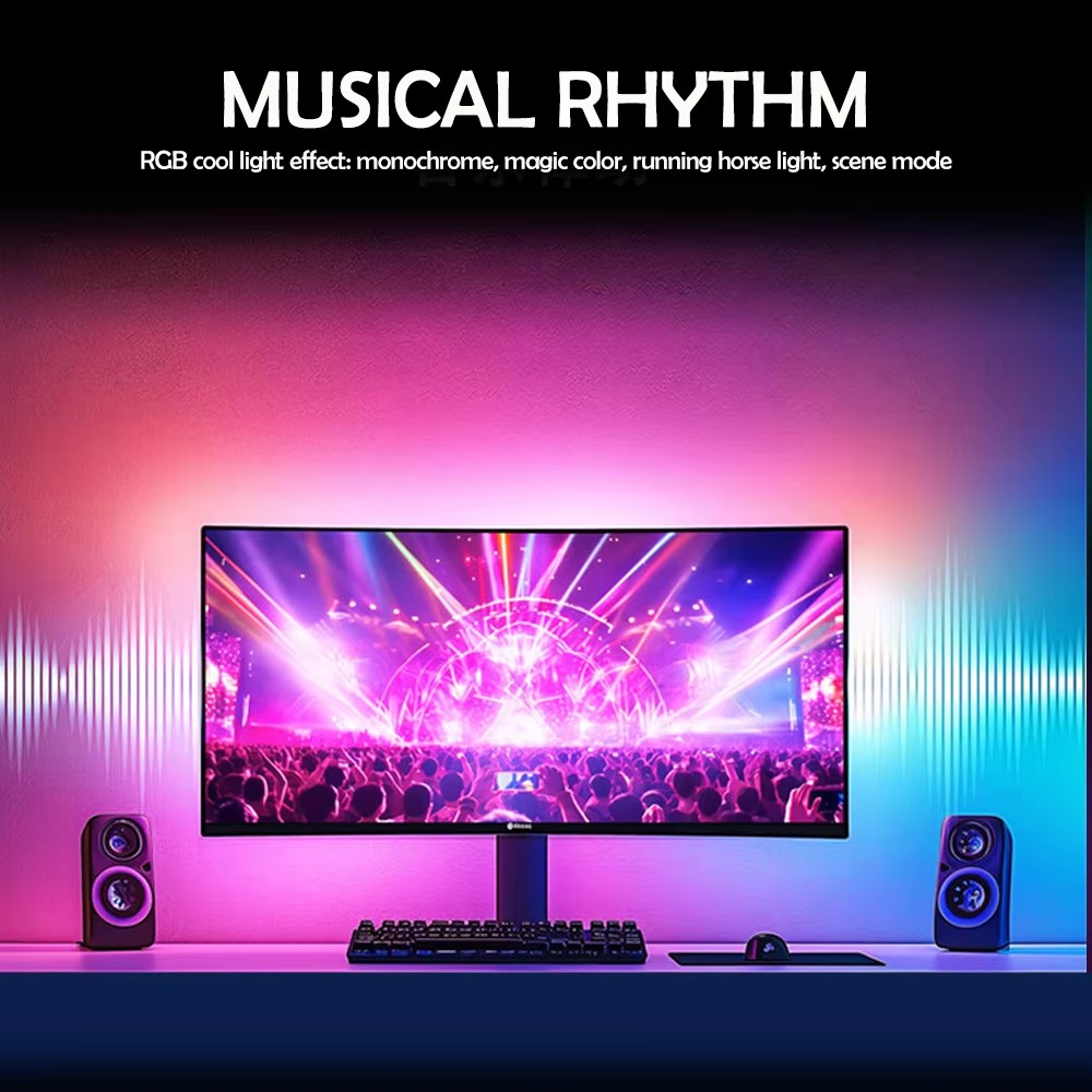 RGB Gaming Lights Strip Monito - Led Gaming Light Strip บทวิจารณ์และราคา
