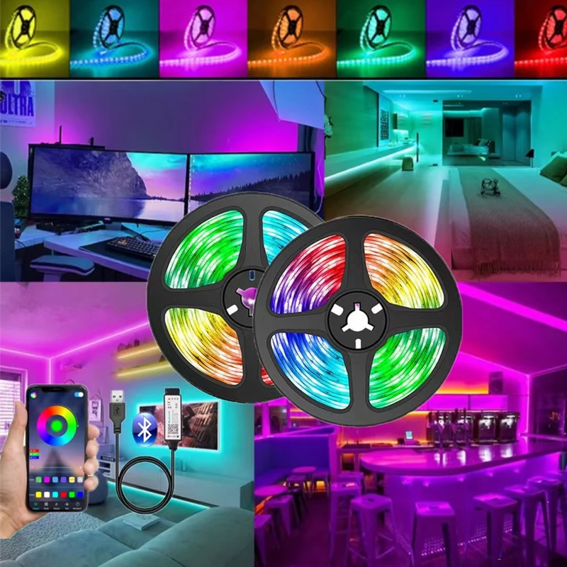 USB Led Strip Lights DC 5V RGB - Led Gaming Light Strip บทวิจารณ์และราคา