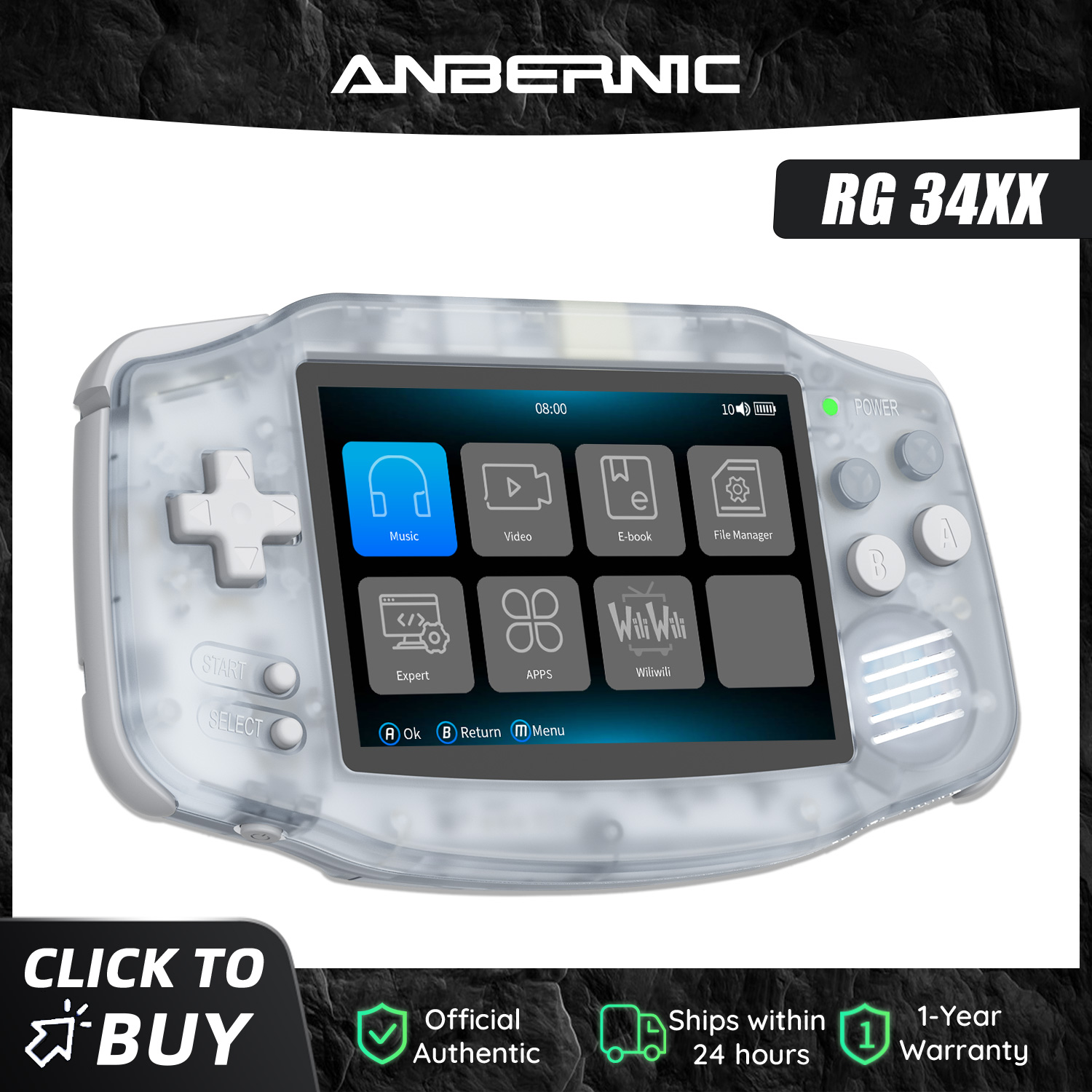 Anbernic NEW RG34XX Retro Game - Gaming Console Years บทวิจารณ์และราคา