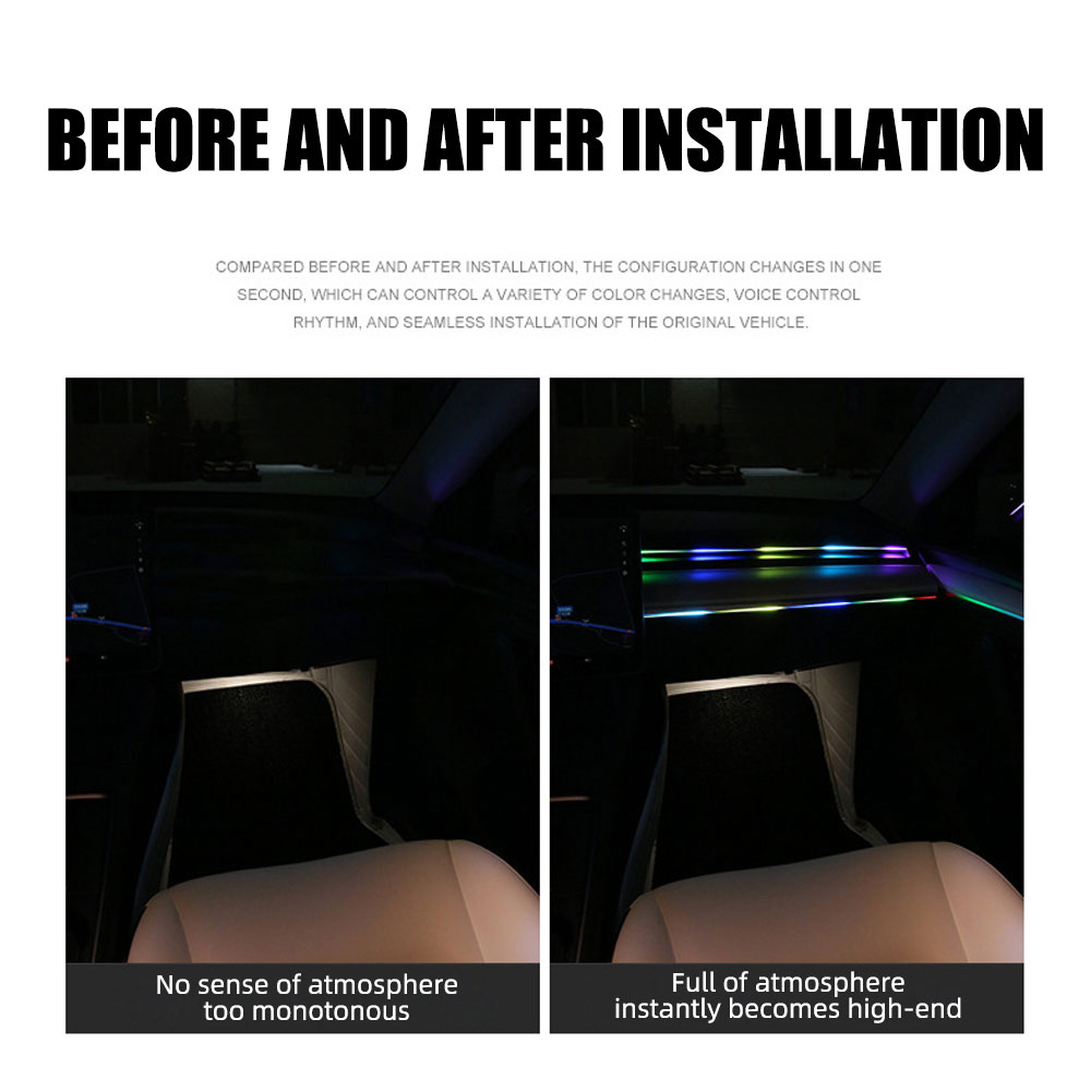 6/10 in 1 Car Led Ambient Ligh - Led Gaming Light Strip บทวิจารณ์และราคา