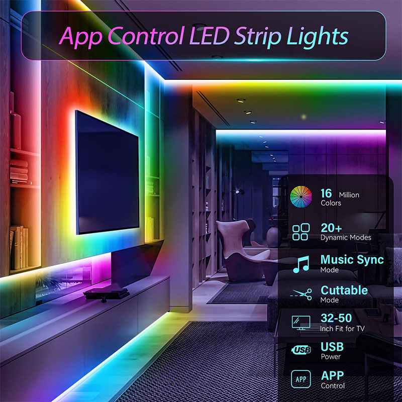 USB RGB LED Strip SMD3535 With - Led Gaming Light Strip บทวิจารณ์และราคา