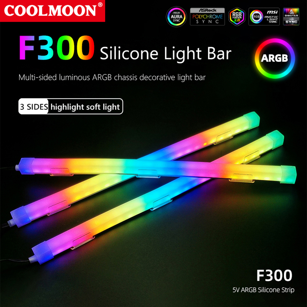 1/2PCS COOLMOON 30cm Aluminum  - Led Gaming Light Strip บทวิจารณ์และราคา