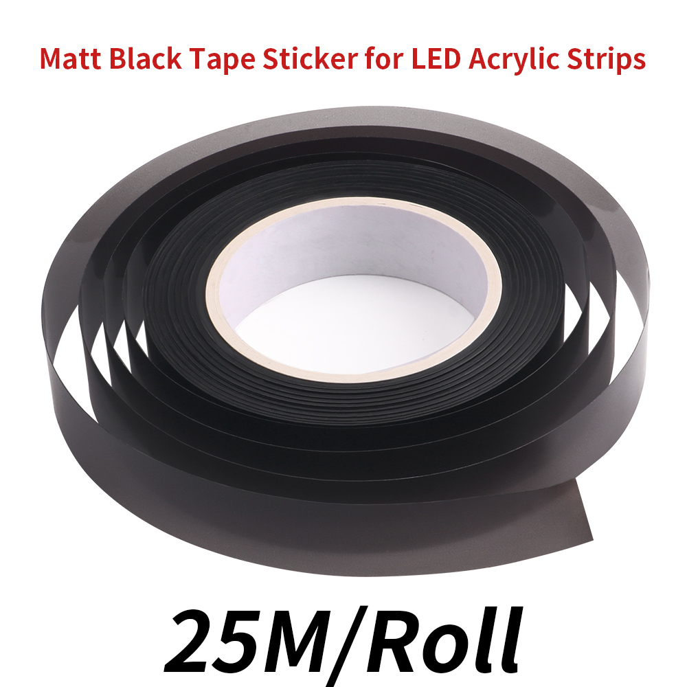 25M/Roll Matt Black Tape Stick - Led Gaming Light Strip บทวิจารณ์และราคา