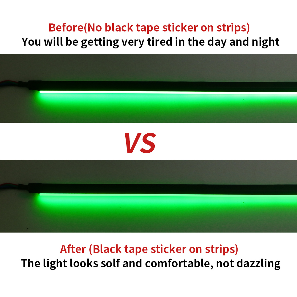 25M/Roll Matt Black Tape Stick - Led Gaming Light Strip บทวิจารณ์และราคา