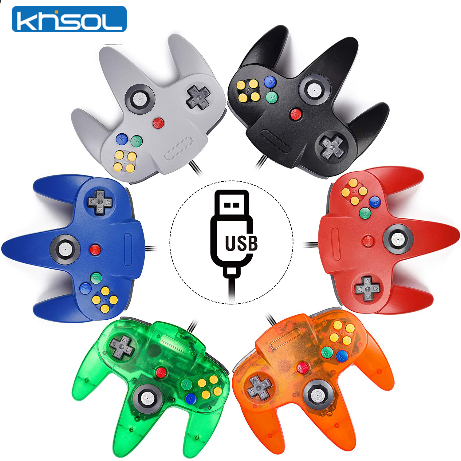 N64 Controller Classic USB Wir - Gaming Console Windows บทวิจารณ์และราคา