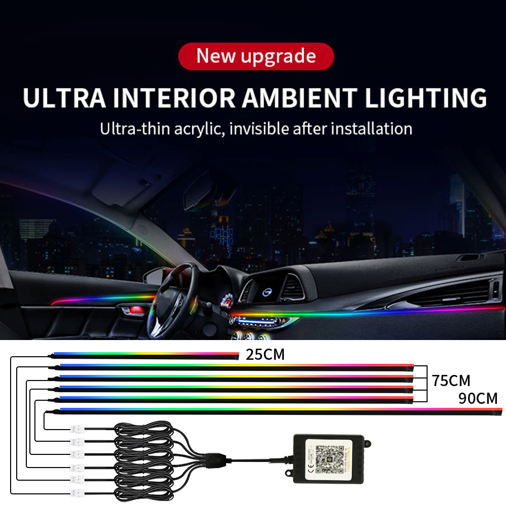 Symphony Car Ambient Lights Ki - Led Gaming Light Strip บทวิจารณ์และราคา