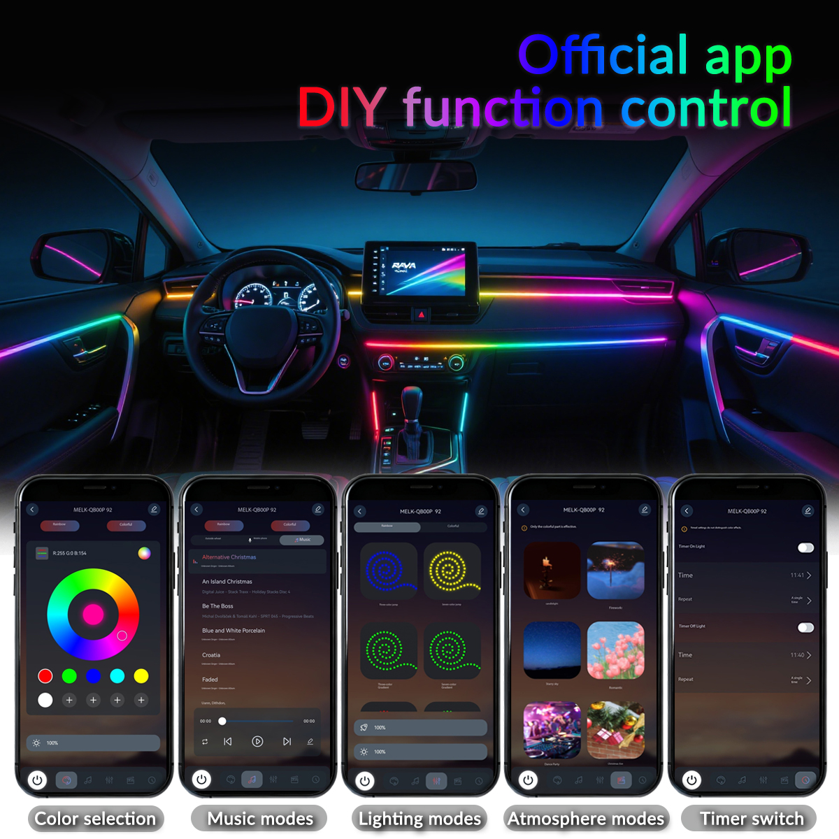 Symphony Car Ambient Lights Ki - Led Gaming Light Strip บทวิจารณ์และราคา