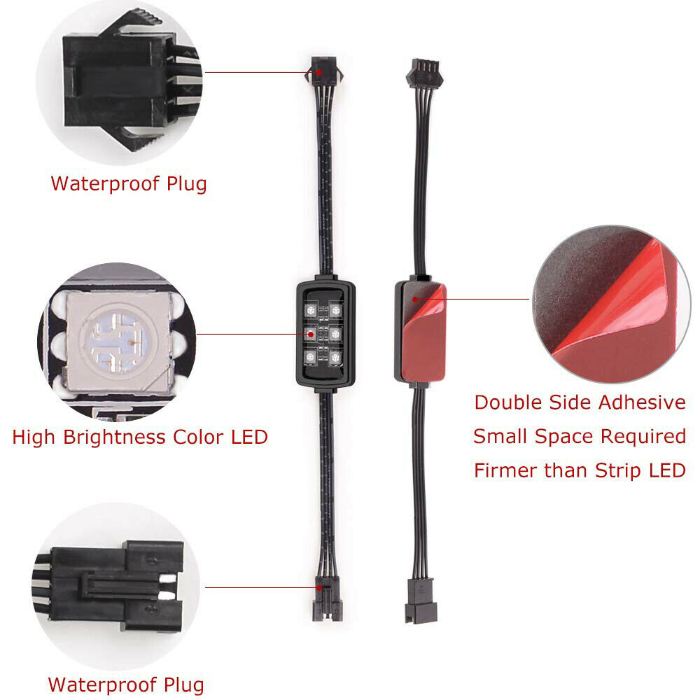 Niscarda Car Motorcycle RGB LE - Led Gaming Light Strip บทวิจารณ์และราคา
