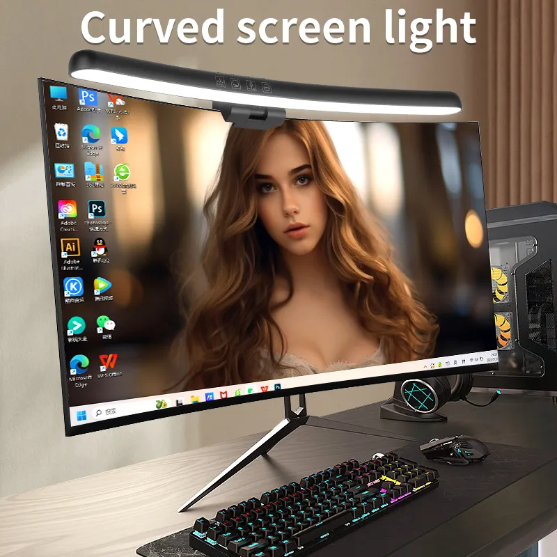 Curved LED Monitor Light Bar U - Led Gaming Light Strip บทวิจารณ์และราคา