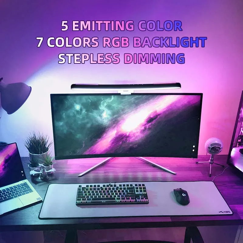 Curved LED Monitor Light Bar U - Led Gaming Light Strip บทวิจารณ์และราคา