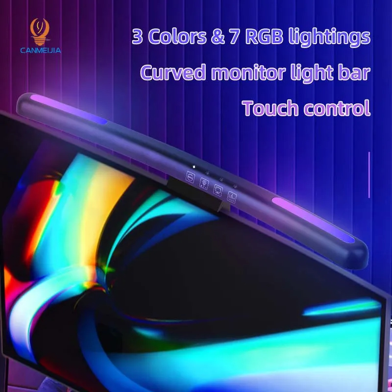 Curved LED Monitor Light Bar U - Led Gaming Light Strip บทวิจารณ์และราคา