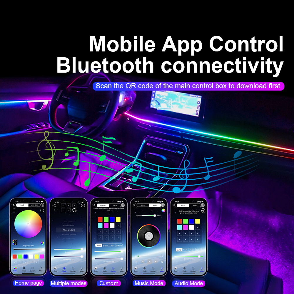 Universal Led Car Ambient Ligh - Led Gaming Light Strip บทวิจารณ์และราคา